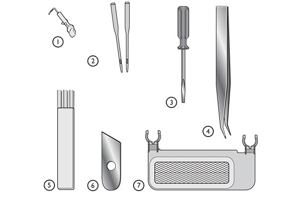 Accessoires de la surjeteuse Singer SE017