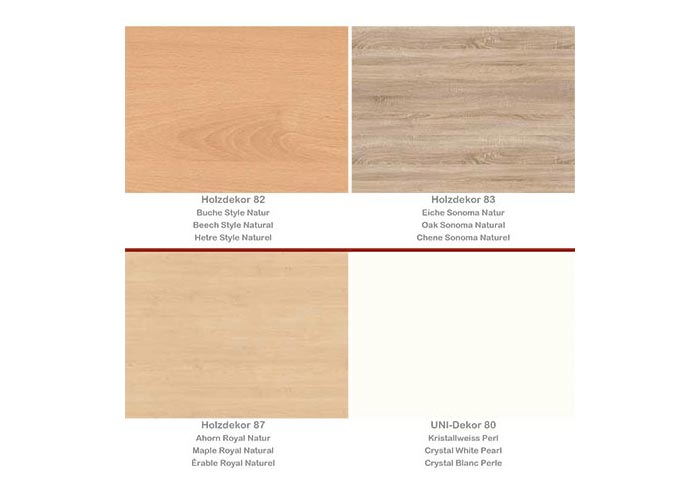 Coloris des meubles CUBO Work RMF