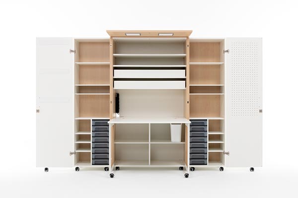 Meuble Cubo Work Erable RMF