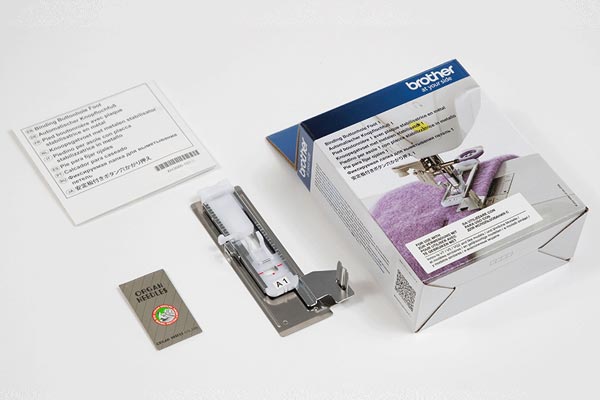 Pied boutonnière 1 avec plaque stabilisatrice en métal - Brother F083