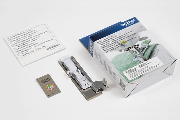 Pied boutonnière A2 avec plaque stabilisatrice en métal - Brother F084
