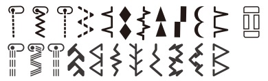 Points de la machine à coudre Juki HZL-29Z