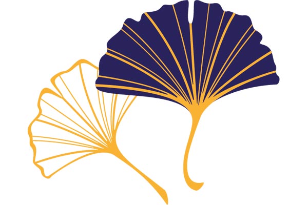 Brodeire feuilles gingko - 70 ans Stecker
