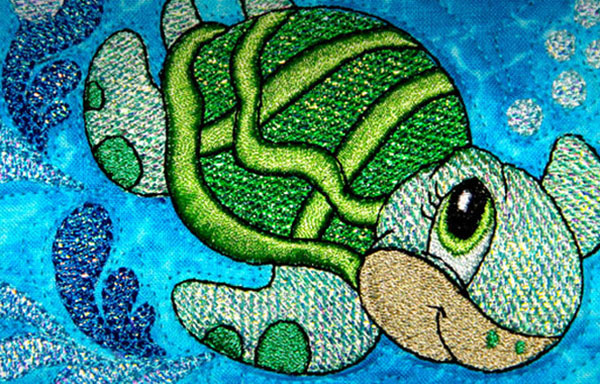 Réalisation d'une broderie avec du Mylar