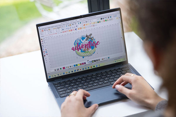 Création de logo avec le logiciel de broderie Embrodiery Studio