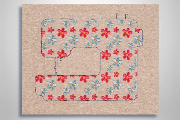 Remplissage bitmap avec le logiciel Janome Artistic Digitizer 2