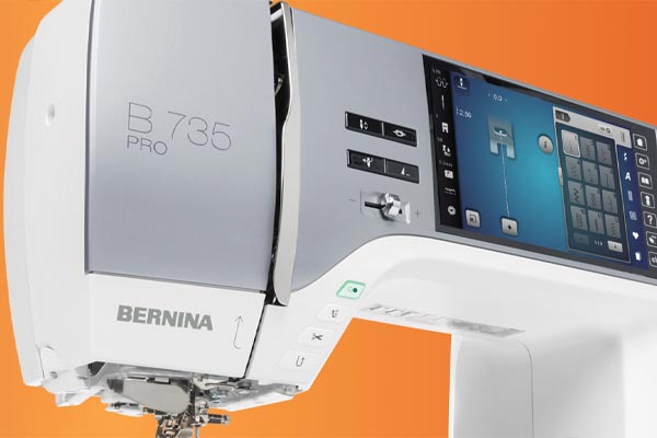 Ecran tactile couleur de la Bernina 735 PRO