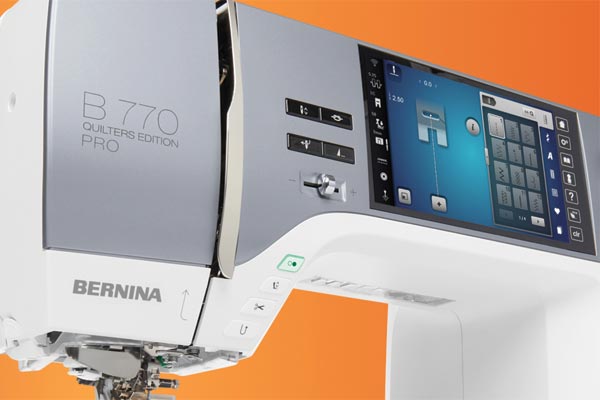 Ecran tactile couleur de la Bernina 770QE PRO