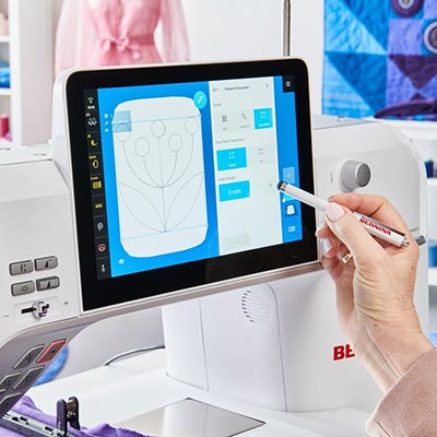 Placement de motifs de broderie avec la Bernina 990
