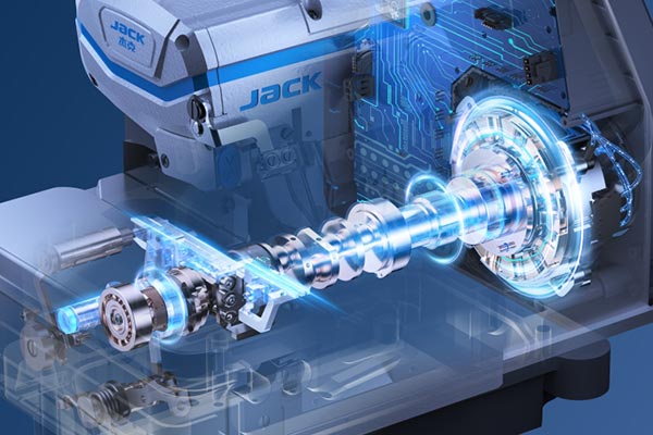 Alimentation intelligente et précise - Surjeteuse industrielle Jack C7