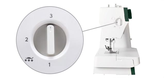 Réglage de la pression du pied presseur - Janome 1522GN