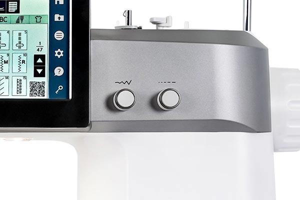Boutons de réglage de la Janome Continental M8
