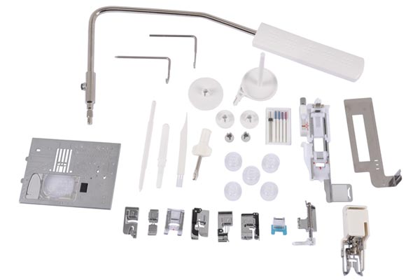 Accessoires inclus avec la Janome Skyline S5 Edition Anniversaire