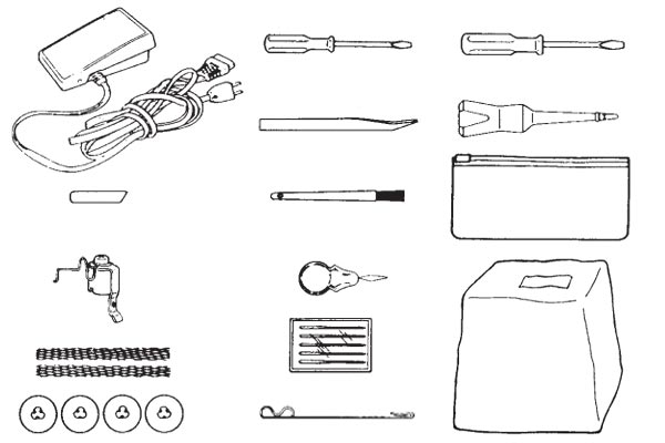 Accessoires de la surjeteuse Juki MO-654DEN