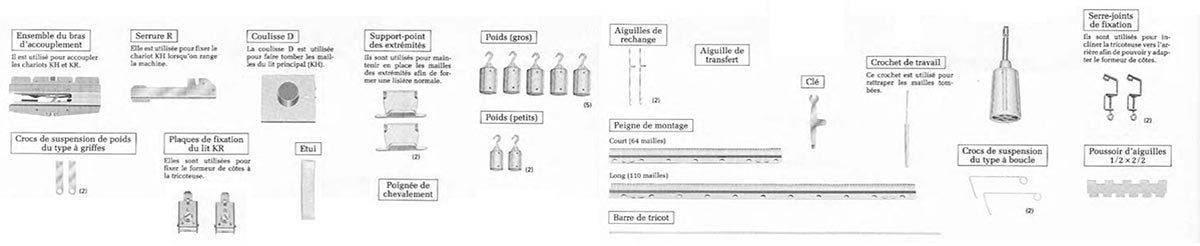 Accessoires de la double fonture Novaknit KR-260