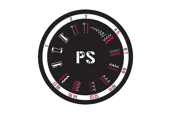 17 points programmés de la machine à coudre Veritas Power Stitch Pro