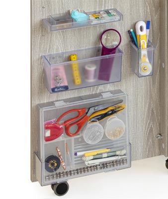 Rangements du meuble de couture à roulettes Gemini Tailormade