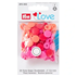 Boutons pression Prym 12,4mm rouge,rose,pêche