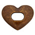 Fermoir sac coeur bronze 32mm