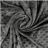 Velours Minky relief à pois Anthracite par 50cm