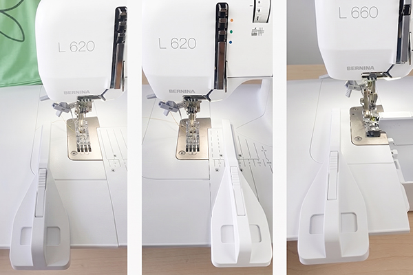 Guide butée table d'extension sujeteuse Bernina L6