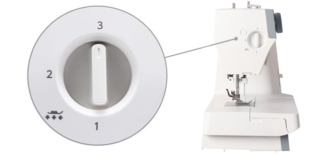 Réglage de la pression du pied presseur - Janome 1522LG