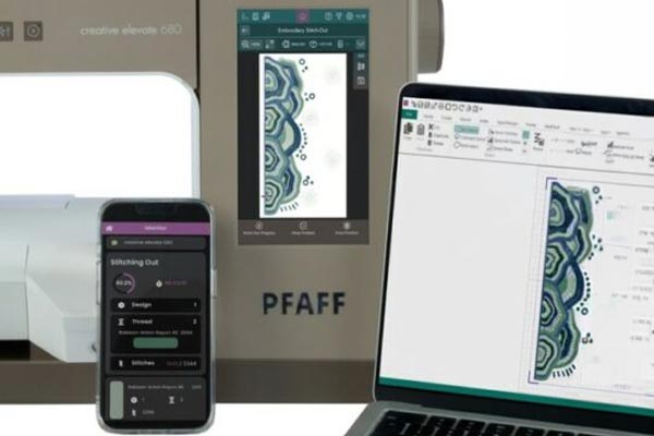 Connectivité Creative de la Pfaff Creative Elevate 680