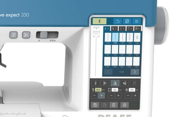 Grand écran tactile couleur de la machine Pfaff Creative Expect 350