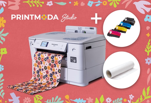 Cartouches et rouleau de tissu offerts 