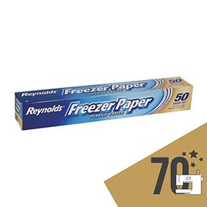 Freezer paper thermocollant temporaire
