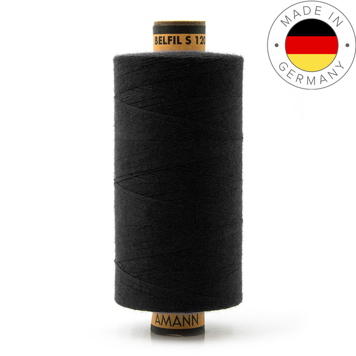 Fil à coudre polyester 1000m Belfil 120 - 4000 Noir