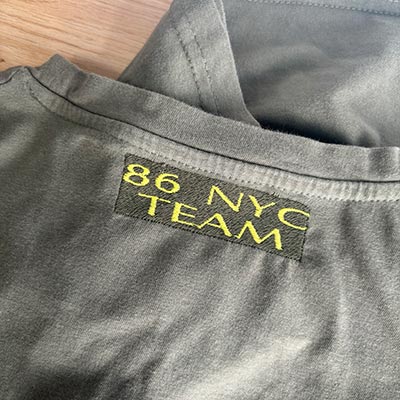 Broderie classique pour coudre un trou