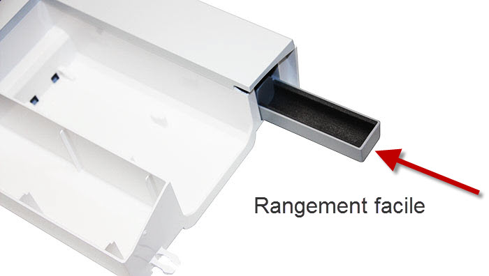 Rangement pour canettes dans la Janome Skyline