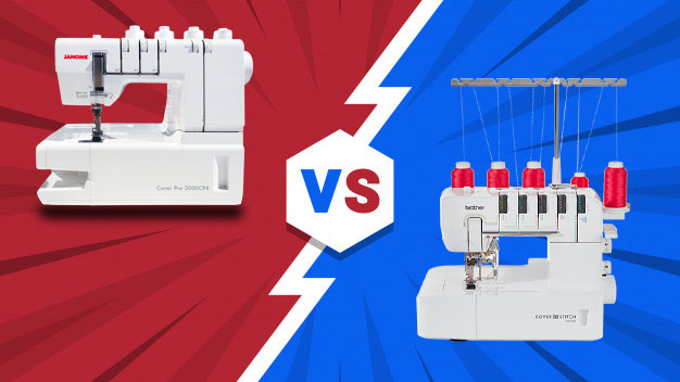 Comparatif entre les recouvreuses Brother CV3550 et Janome Cover Pro 2000CPX