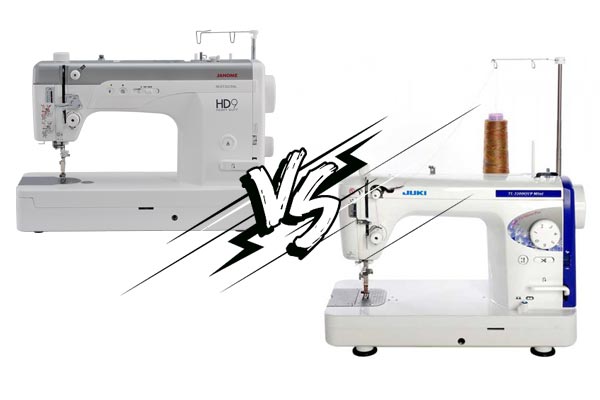 Comparatif entre la Janome HD9 et la Juki TL-2200 QVP Mini