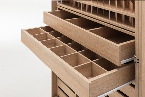 Tiroirs avec compartiments - Meuble de rangement pour couturière Store Lux