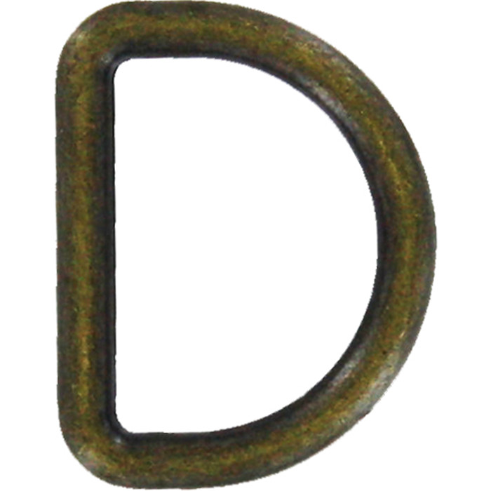 Anneau métallique en D 40mm bronze