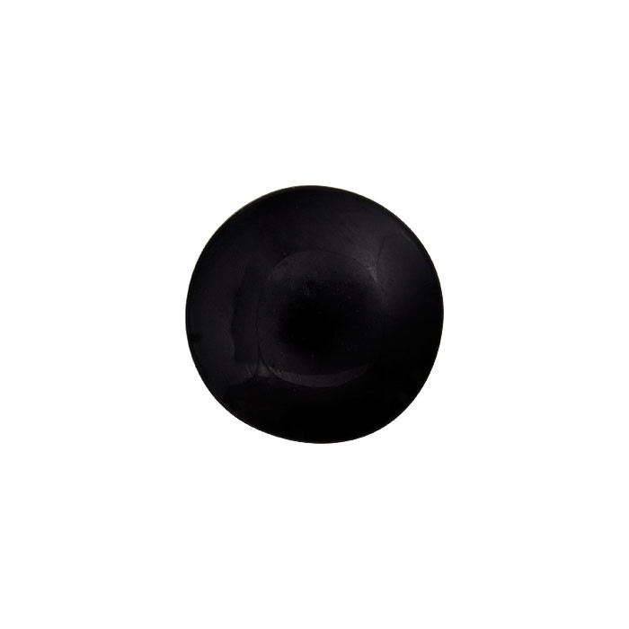 Bouton 8mm Oeil en verre noir
