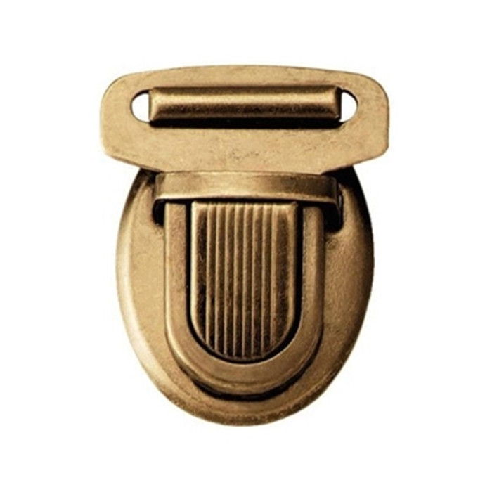 Fermeture sac métal 25mm bronze