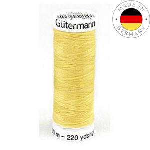Fil à coudre polyester Gütermann 200 m jaune - Au Fil de Léontine