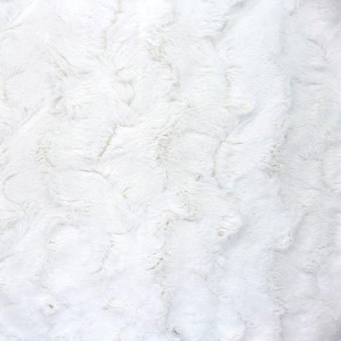 Fourrure synthétique vagues blanc /50cm