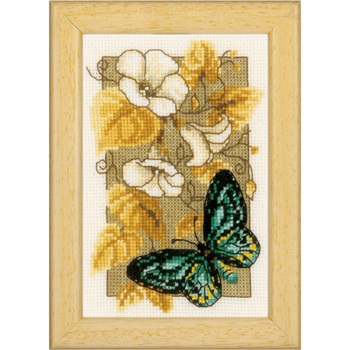 Miniature Papillons et fleurs II