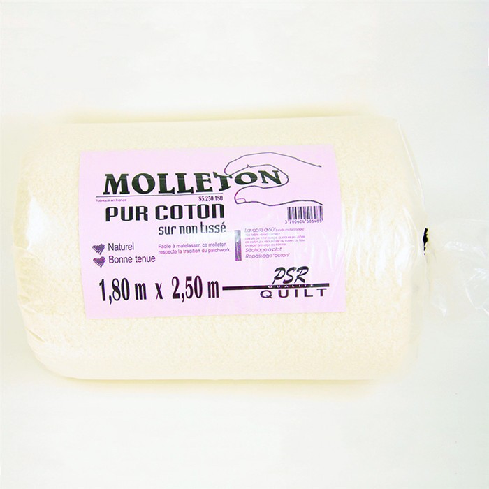 Molleton coton sur non tissé 1.8x2.5m