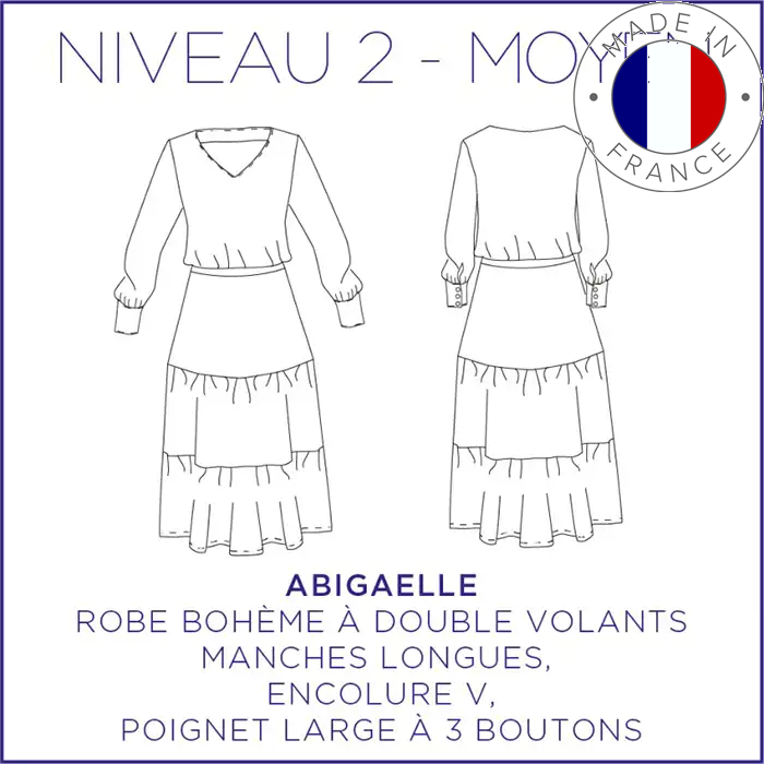 Patron Abigaelle - Robe - 34/48