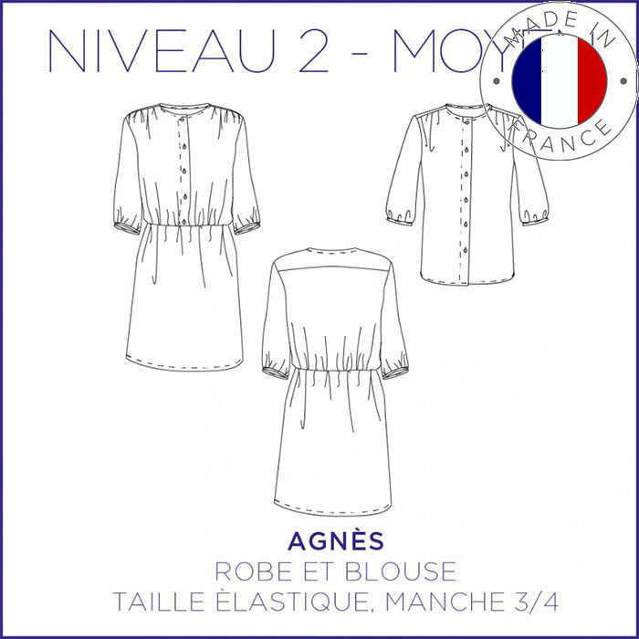 Patron Alaïa - Robe & blouse - 34/48