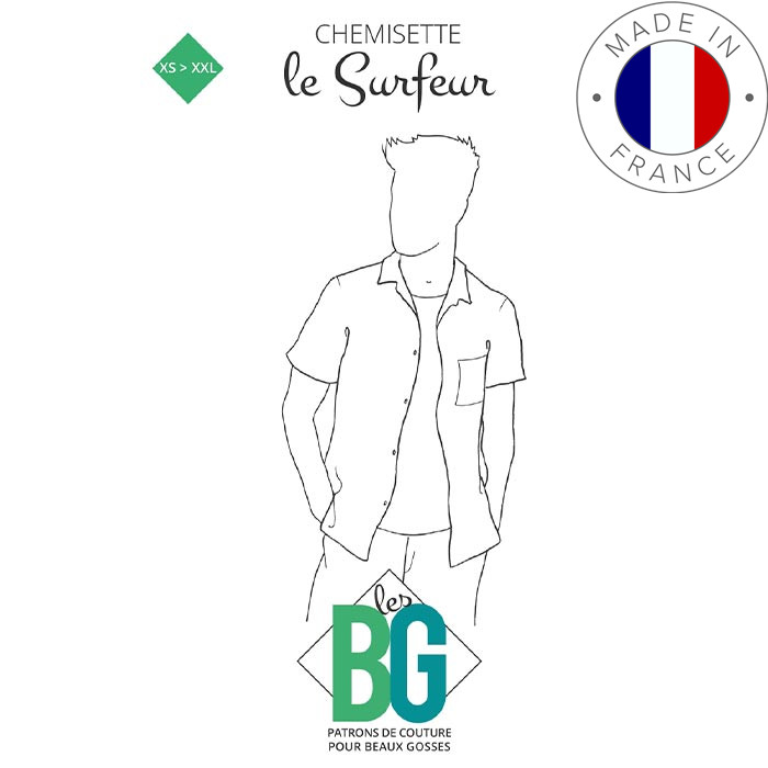 Patron chemisette Les BG "Le Surfeur"