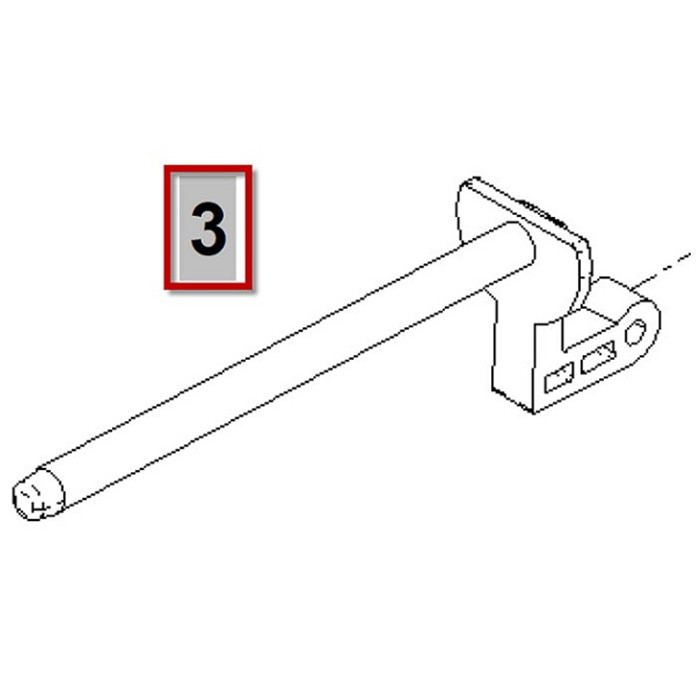 Porte bobine horizontal intégré