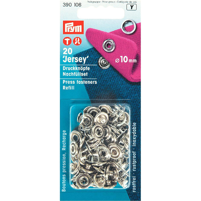 Recharge boutons pression 10mm