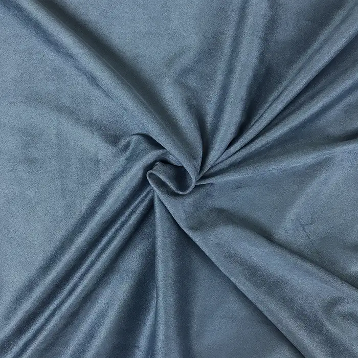 Tissu Suédine Laize 145cm bleu gris par 50cm