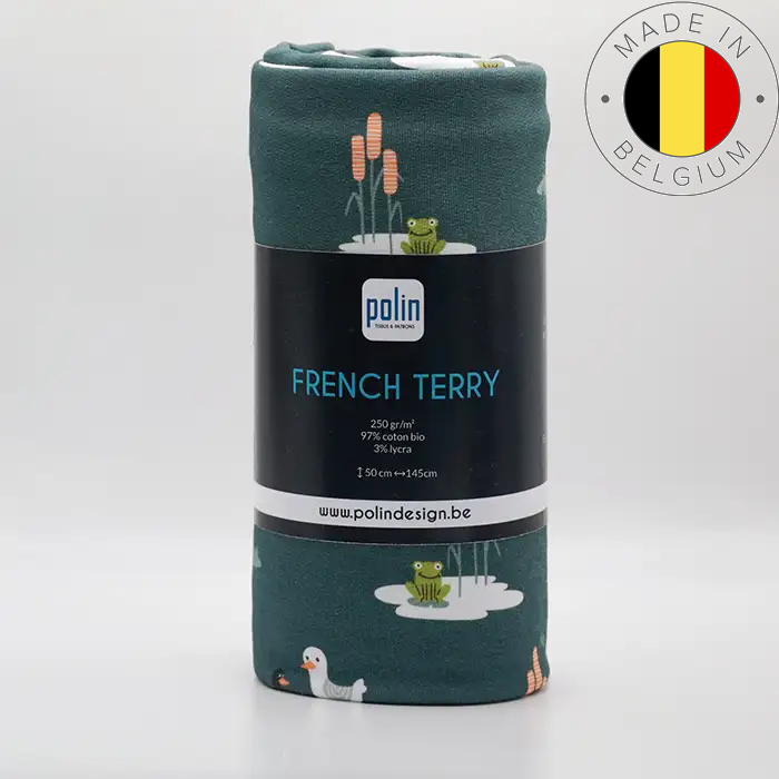 Tissu Sweat French Terry Canard 50x145cm